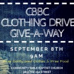 CBBC Clohthing Drive